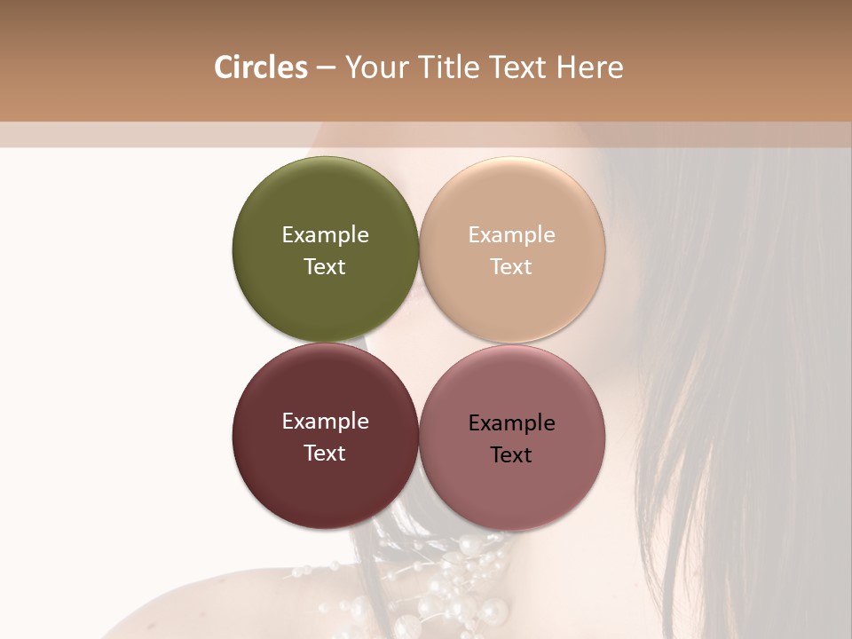 Makeup Hairstyle Portrait PowerPoint Template