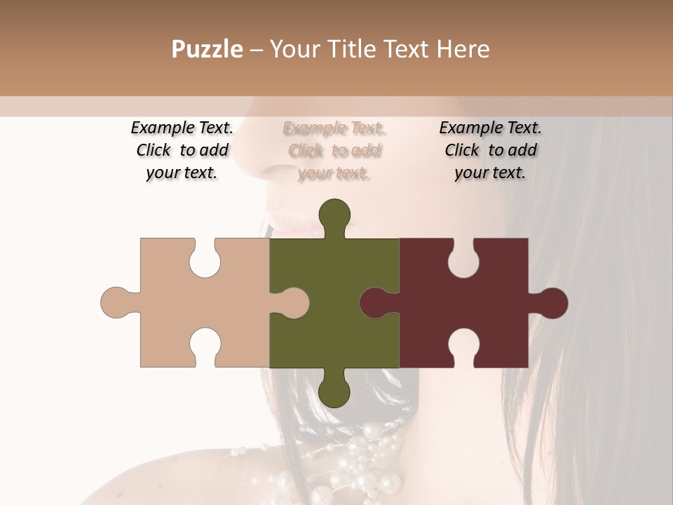 Makeup Hairstyle Portrait PowerPoint Template