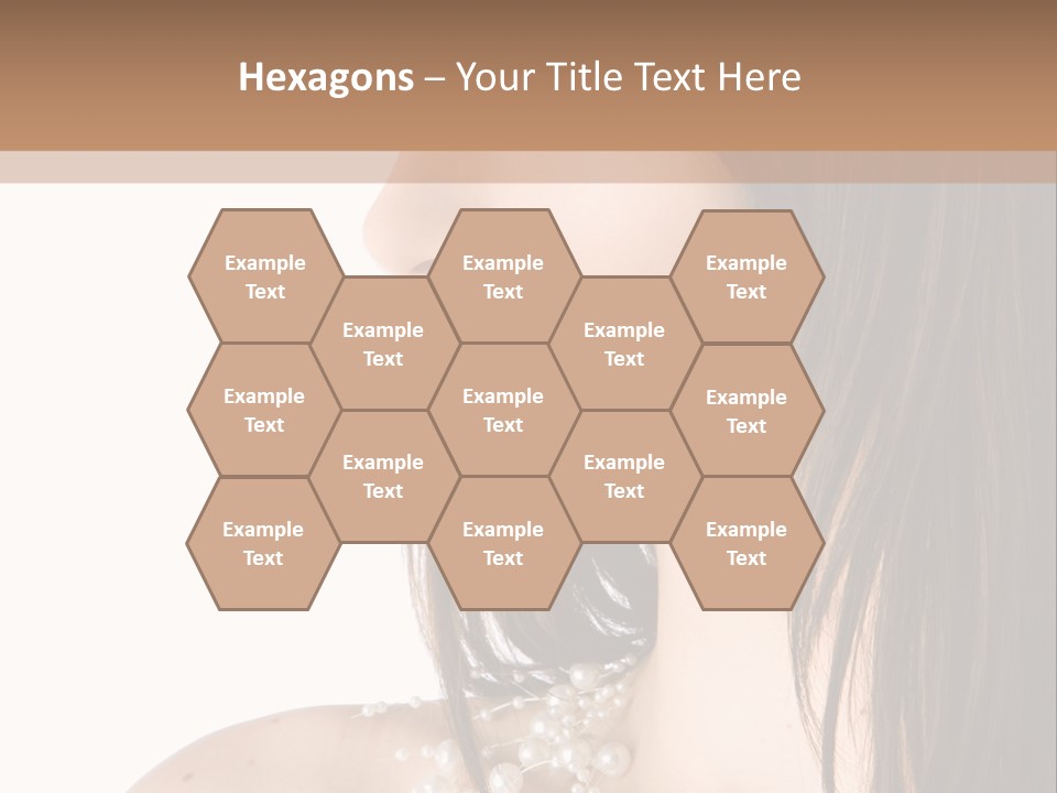 Makeup Hairstyle Portrait PowerPoint Template