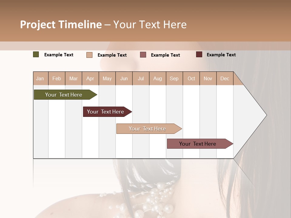 Makeup Hairstyle Portrait PowerPoint Template