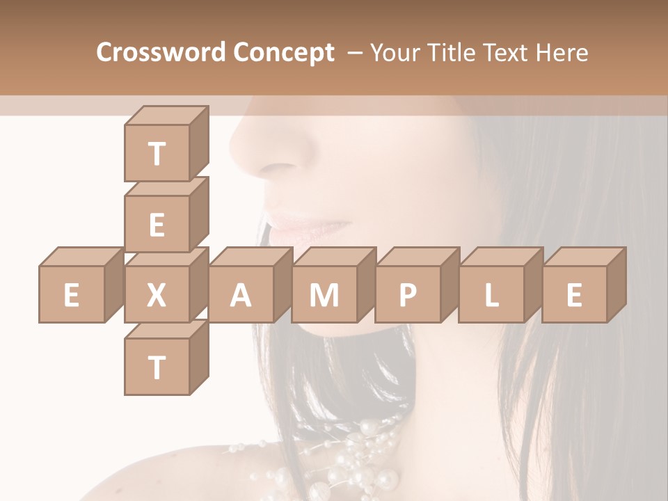 Makeup Hairstyle Portrait PowerPoint Template