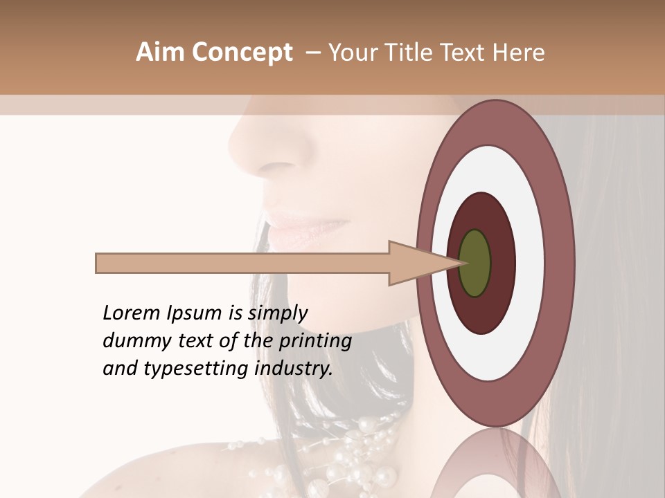 Makeup Hairstyle Portrait PowerPoint Template