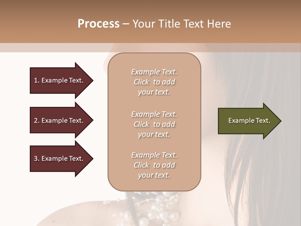 Makeup Hairstyle Portrait PowerPoint Template