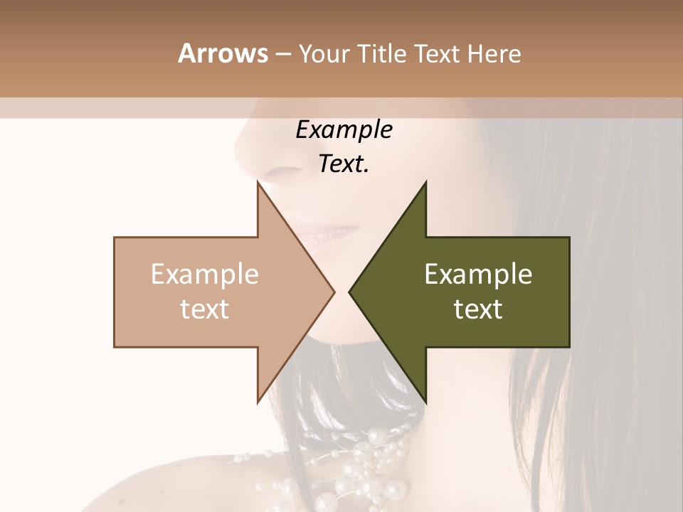 Makeup Hairstyle Portrait PowerPoint Template