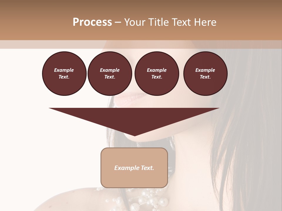 Makeup Hairstyle Portrait PowerPoint Template