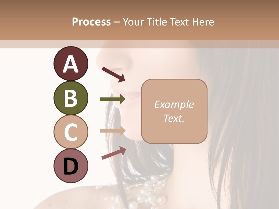 Makeup Hairstyle Portrait PowerPoint Template