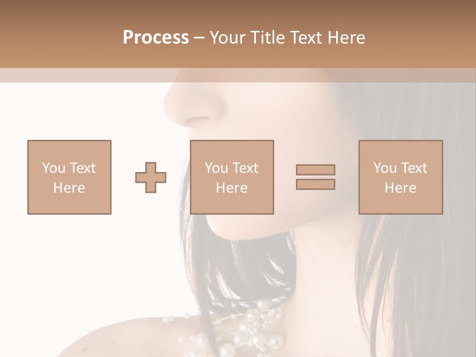 Makeup Hairstyle Portrait PowerPoint Template