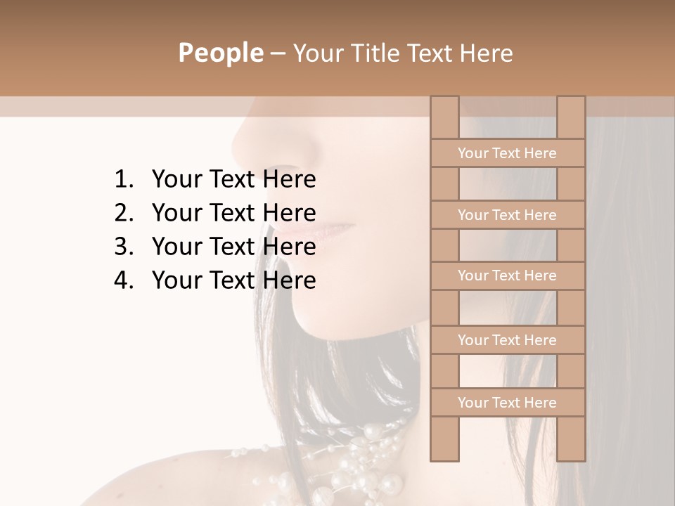 Makeup Hairstyle Portrait PowerPoint Template