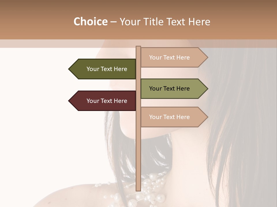 Makeup Hairstyle Portrait PowerPoint Template