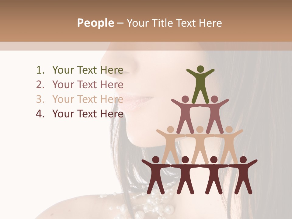 Makeup Hairstyle Portrait PowerPoint Template