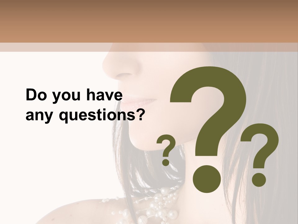 Makeup Hairstyle Portrait PowerPoint Template