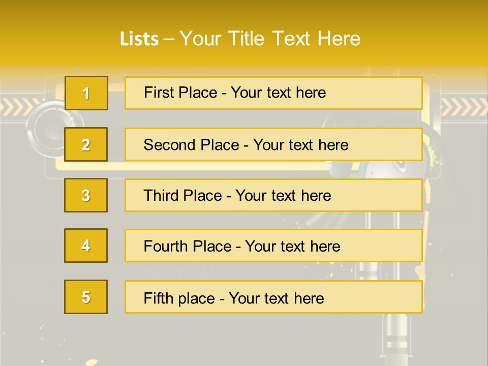 Home Street Audio PowerPoint Template