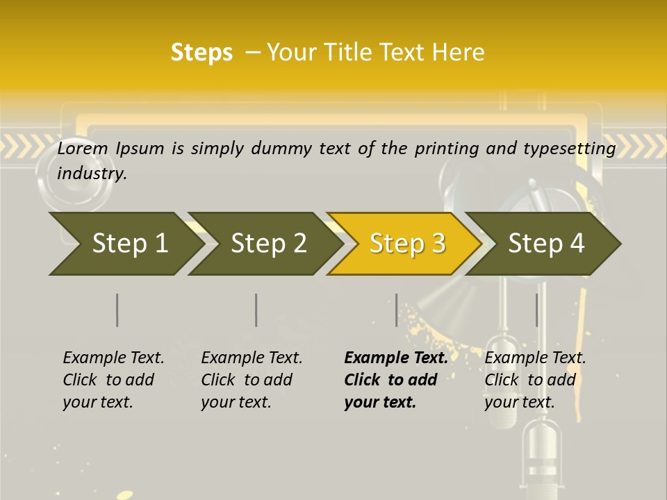 Home Street Audio PowerPoint Template