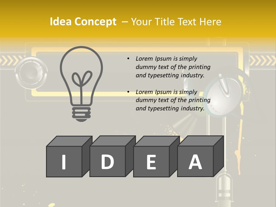 Home Street Audio PowerPoint Template