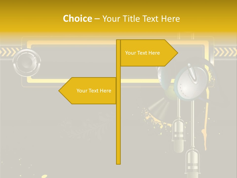 Home Street Audio PowerPoint Template