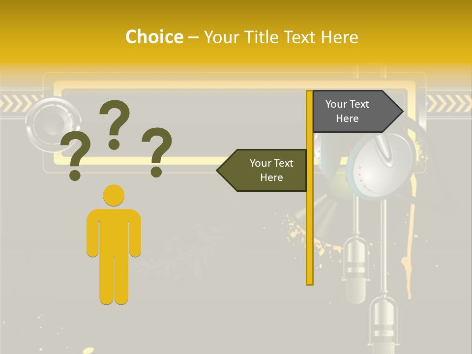 Home Street Audio PowerPoint Template