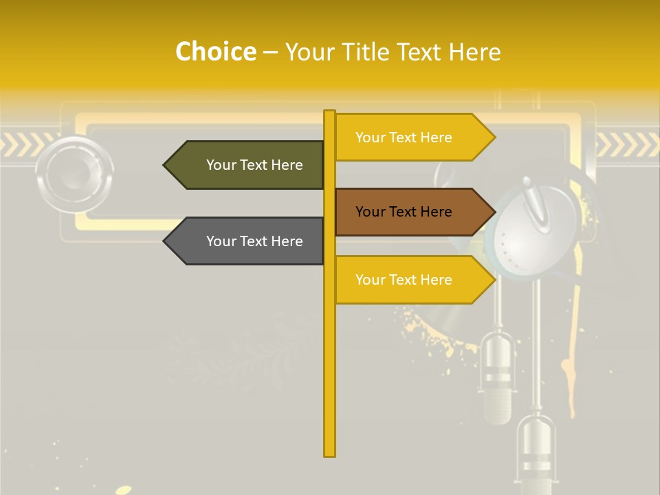 Home Street Audio PowerPoint Template