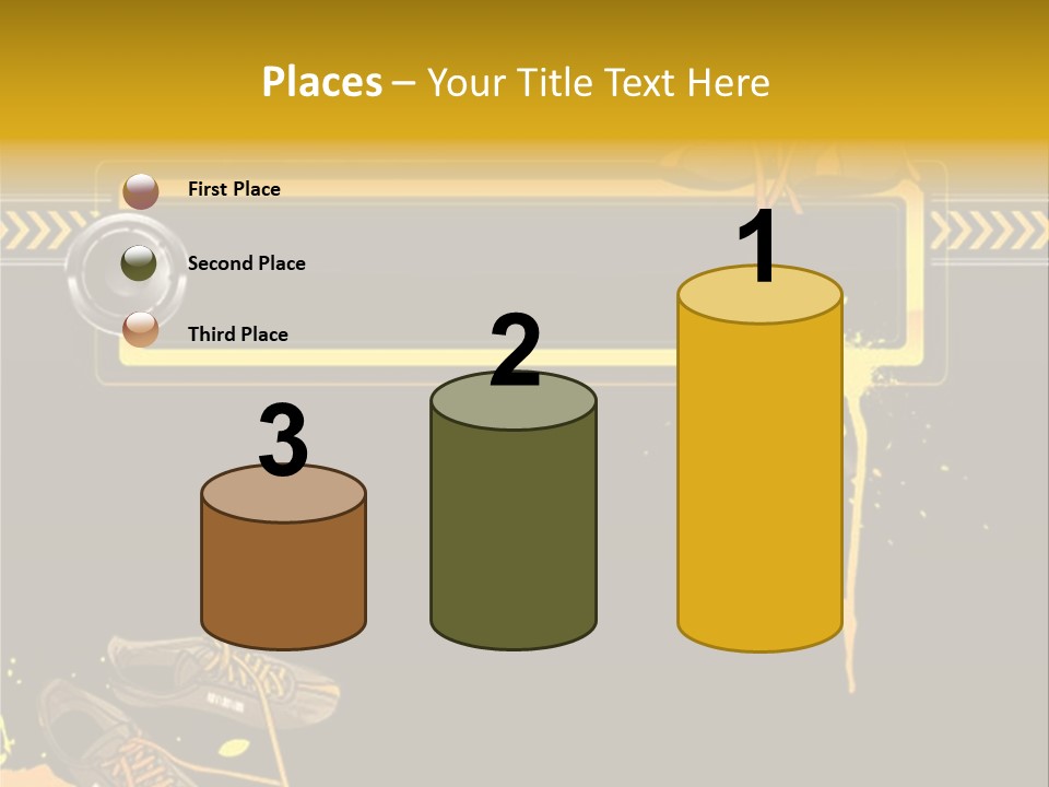 Stains Street Sneakers PowerPoint Template