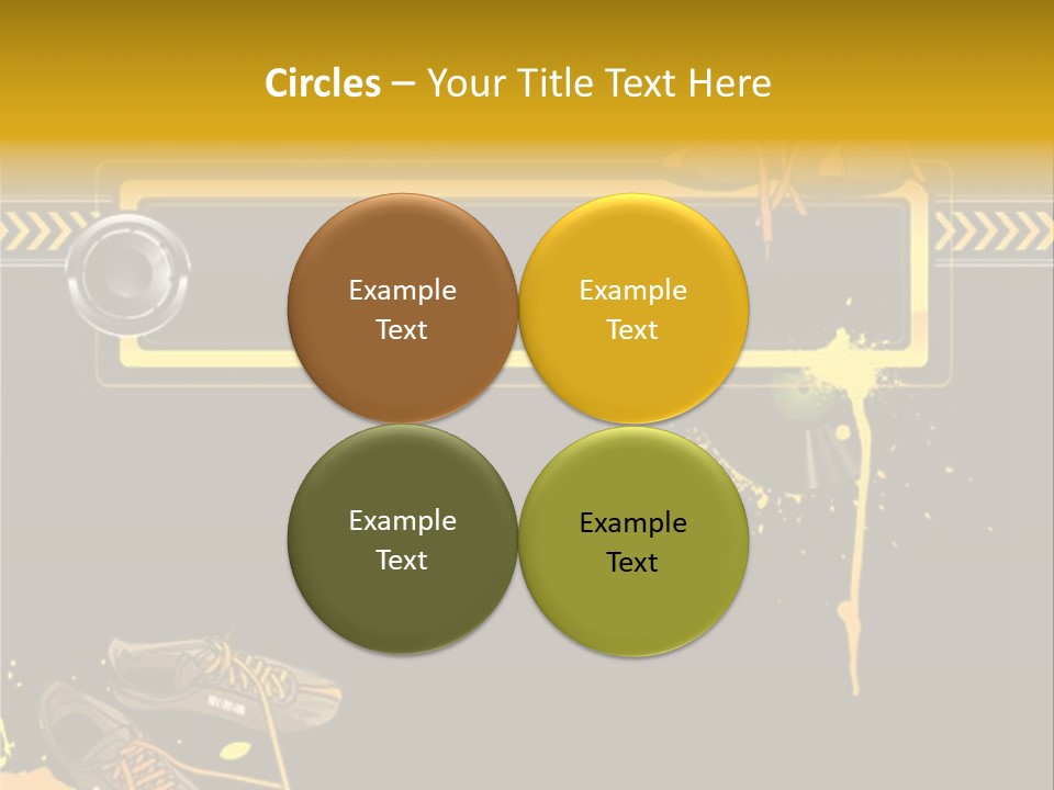 Stains Street Sneakers PowerPoint Template