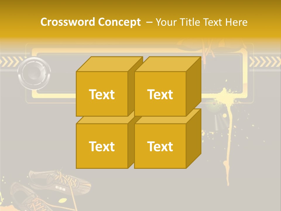 Stains Street Sneakers PowerPoint Template