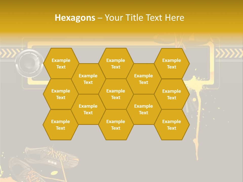 Stains Street Sneakers PowerPoint Template