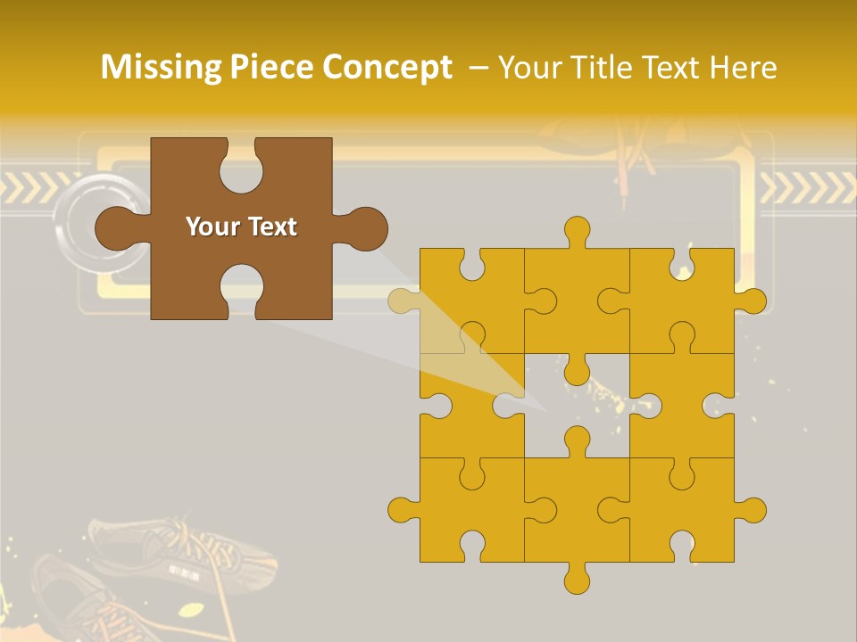 Stains Street Sneakers PowerPoint Template