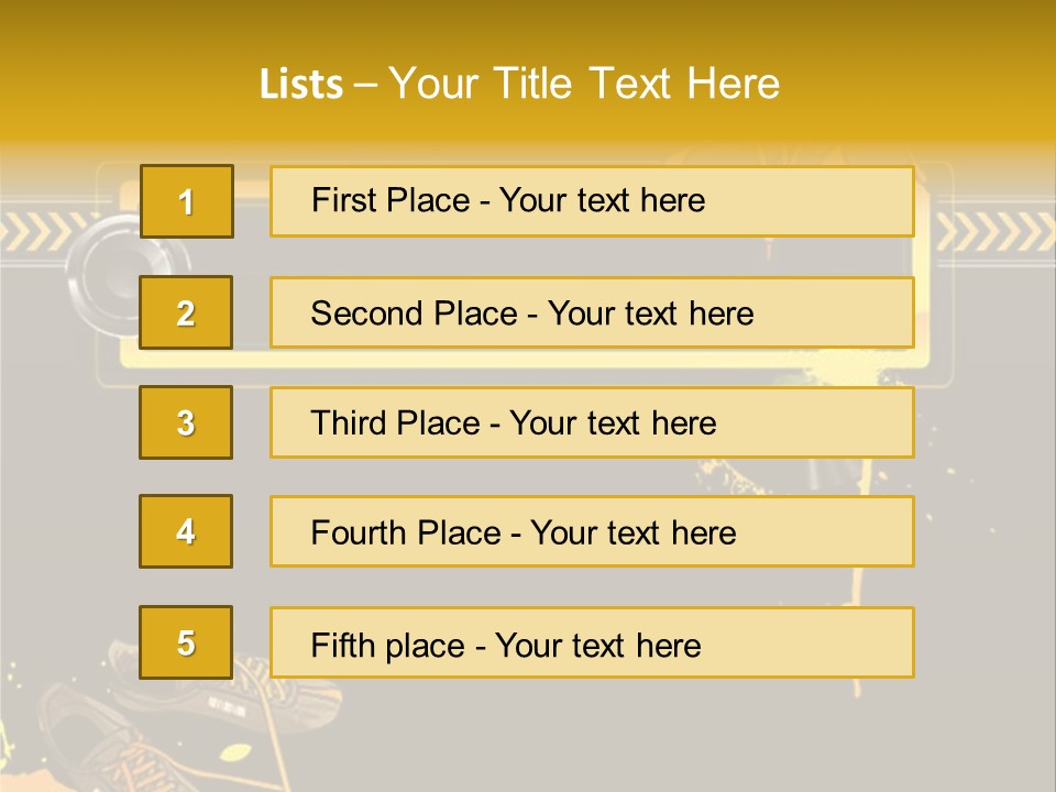 Stains Street Sneakers PowerPoint Template
