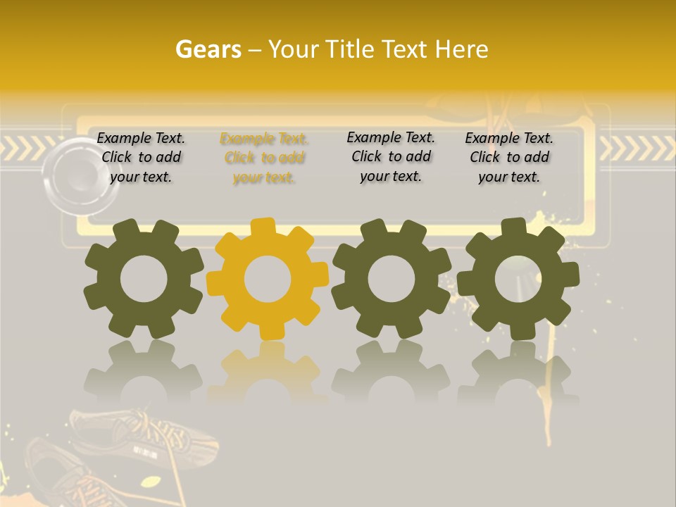 Stains Street Sneakers PowerPoint Template