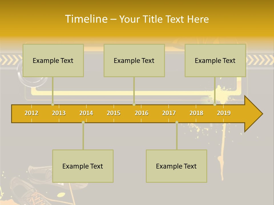 Stains Street Sneakers PowerPoint Template