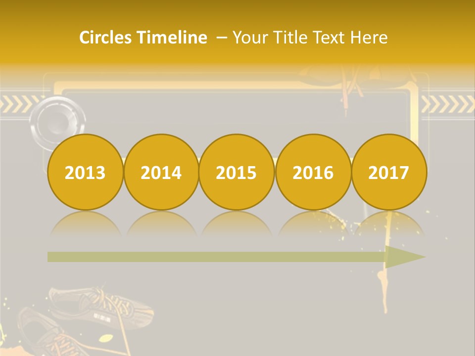 Stains Street Sneakers PowerPoint Template