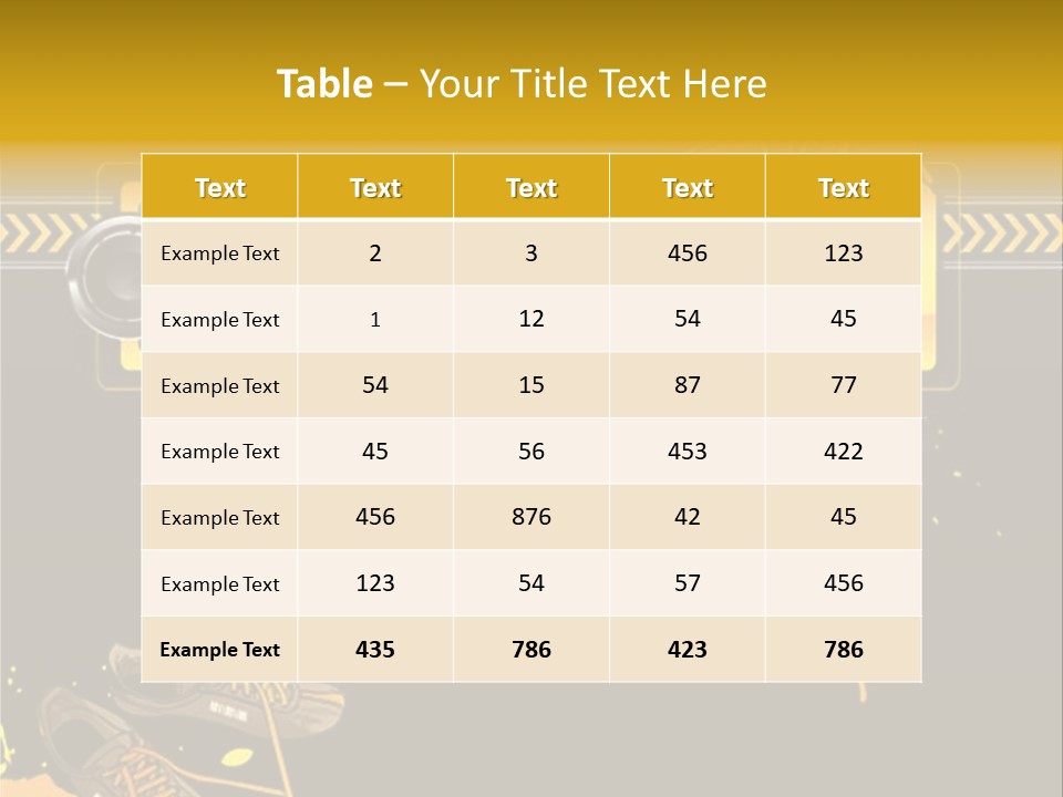 Stains Street Sneakers PowerPoint Template