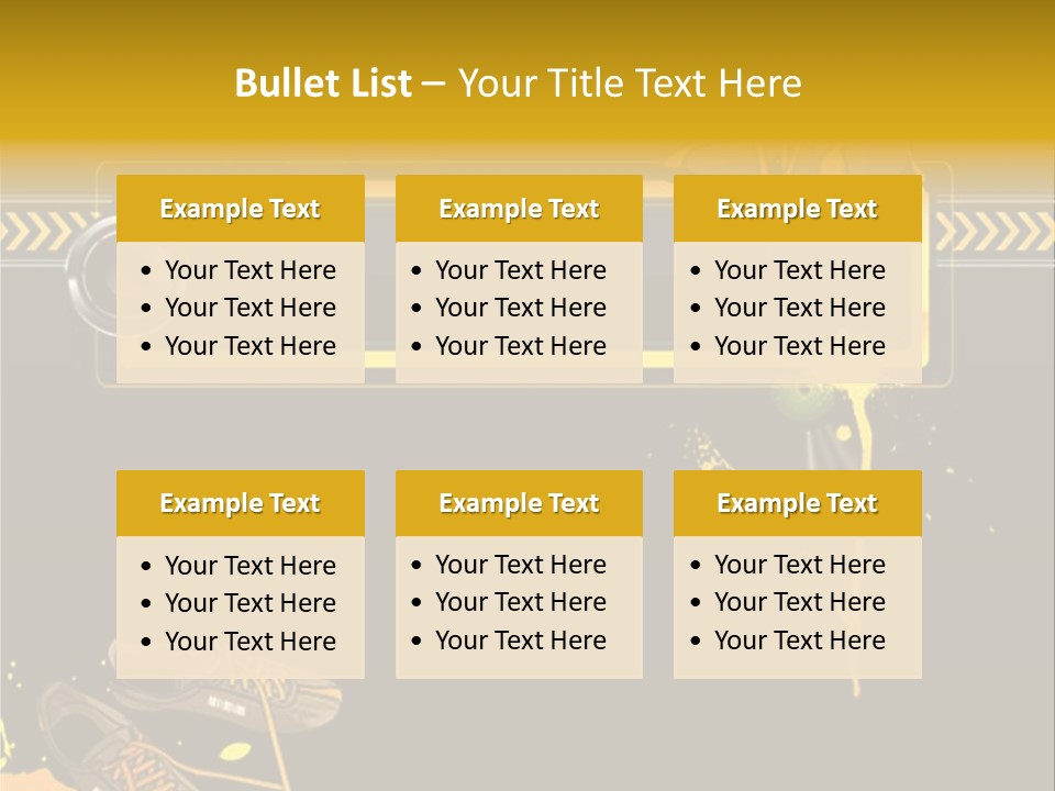 Stains Street Sneakers PowerPoint Template