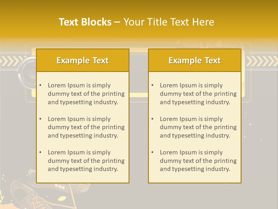 Stains Street Sneakers PowerPoint Template