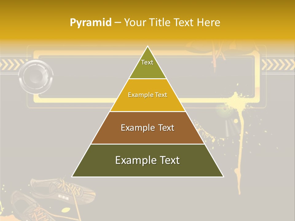 Stains Street Sneakers PowerPoint Template