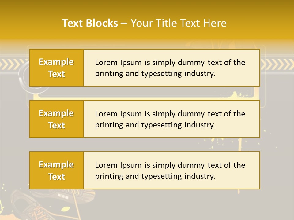 Stains Street Sneakers PowerPoint Template