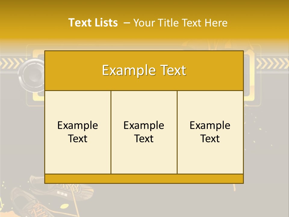 Stains Street Sneakers PowerPoint Template