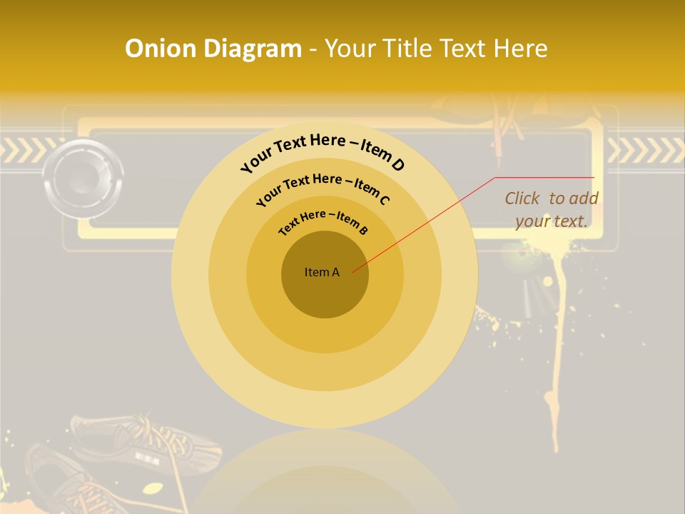 Stains Street Sneakers PowerPoint Template