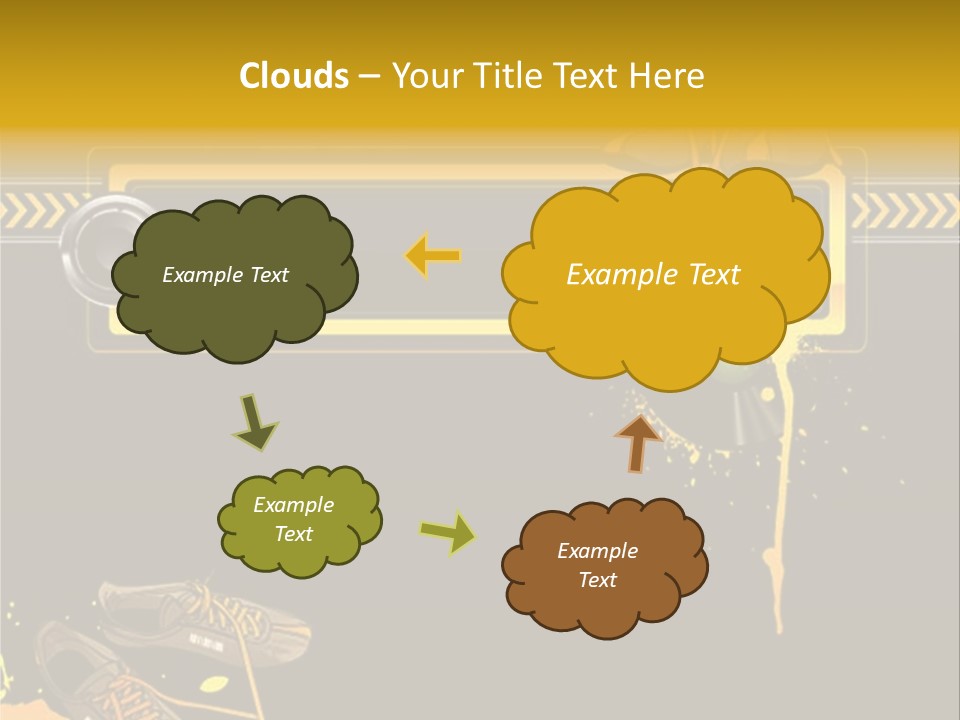 Stains Street Sneakers PowerPoint Template