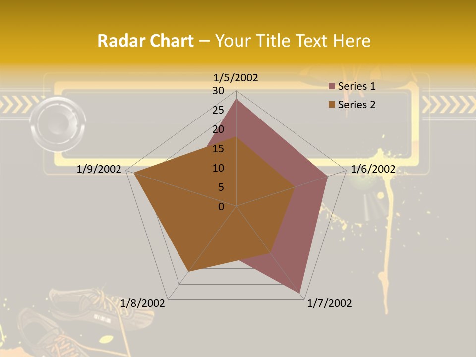 Stains Street Sneakers PowerPoint Template