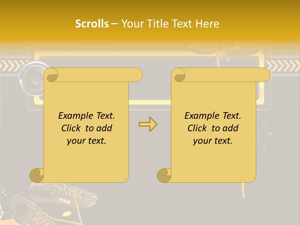 Stains Street Sneakers PowerPoint Template