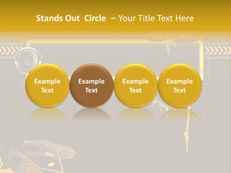 Stains Street Sneakers PowerPoint Template