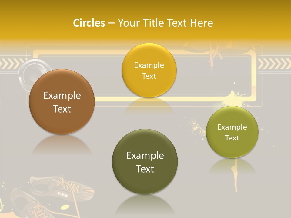 Stains Street Sneakers PowerPoint Template