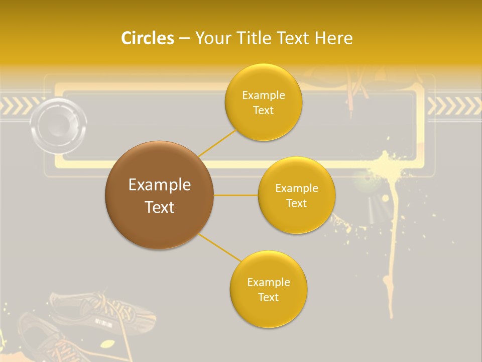 Stains Street Sneakers PowerPoint Template