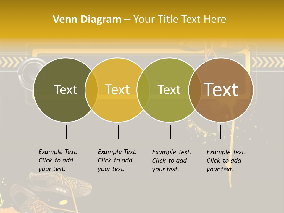 Stains Street Sneakers PowerPoint Template