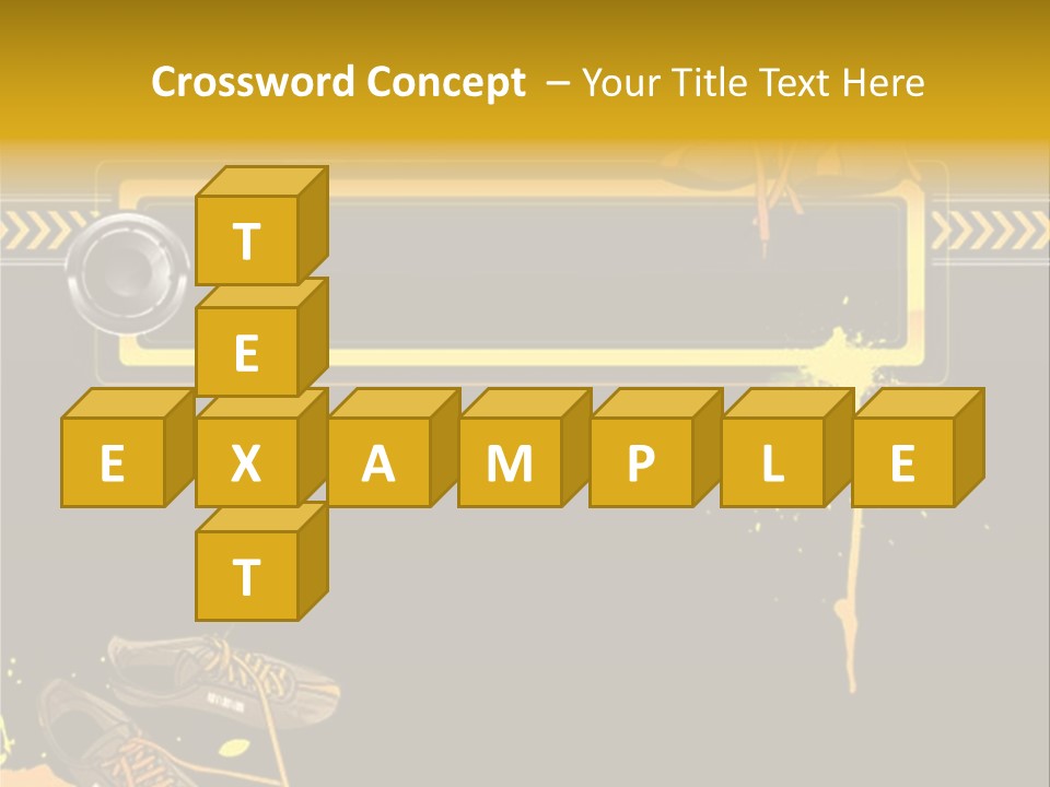 Stains Street Sneakers PowerPoint Template