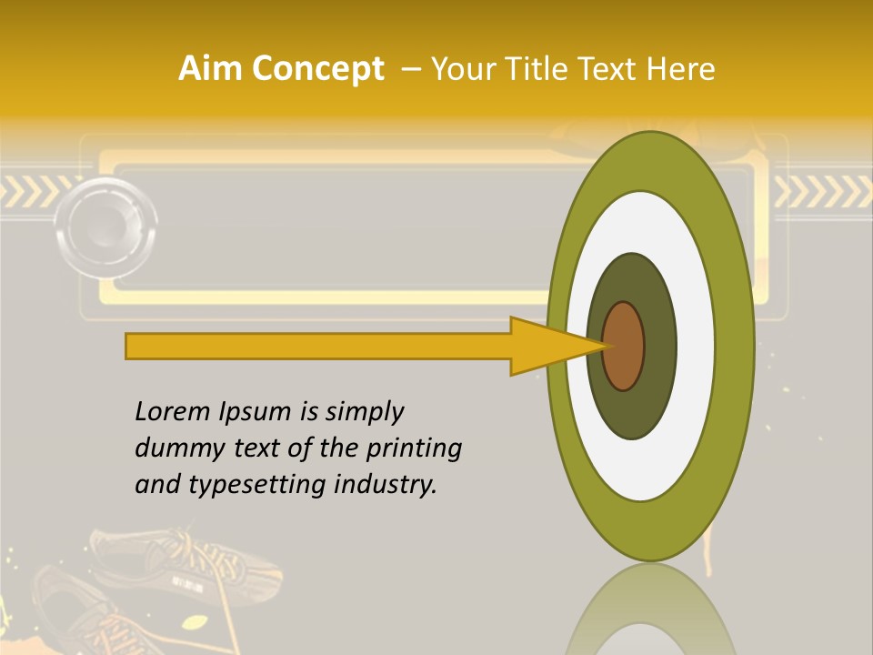 Stains Street Sneakers PowerPoint Template