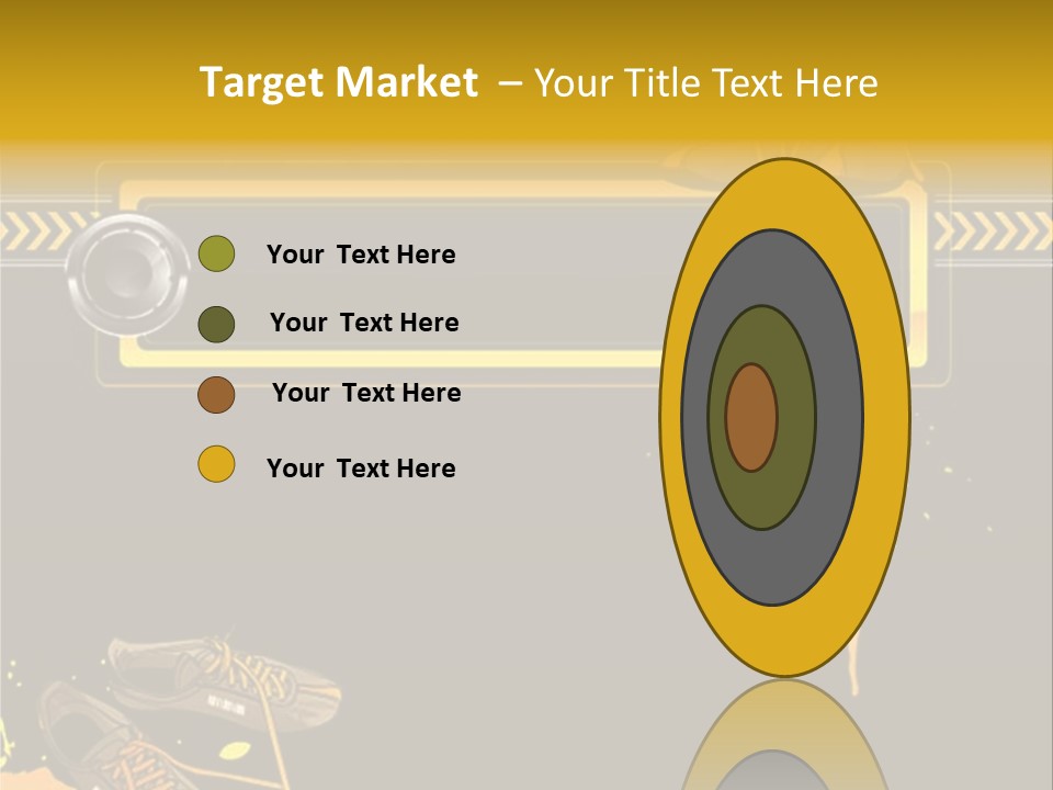 Stains Street Sneakers PowerPoint Template