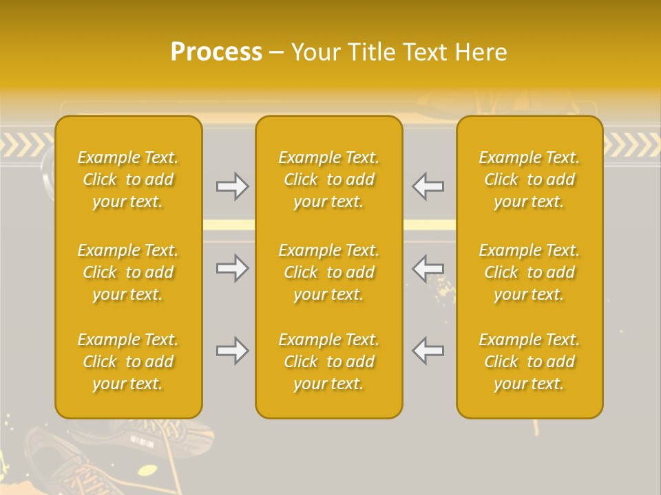 Stains Street Sneakers PowerPoint Template