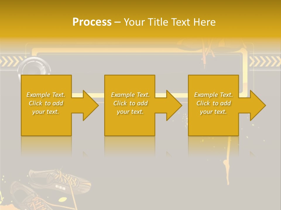 Stains Street Sneakers PowerPoint Template