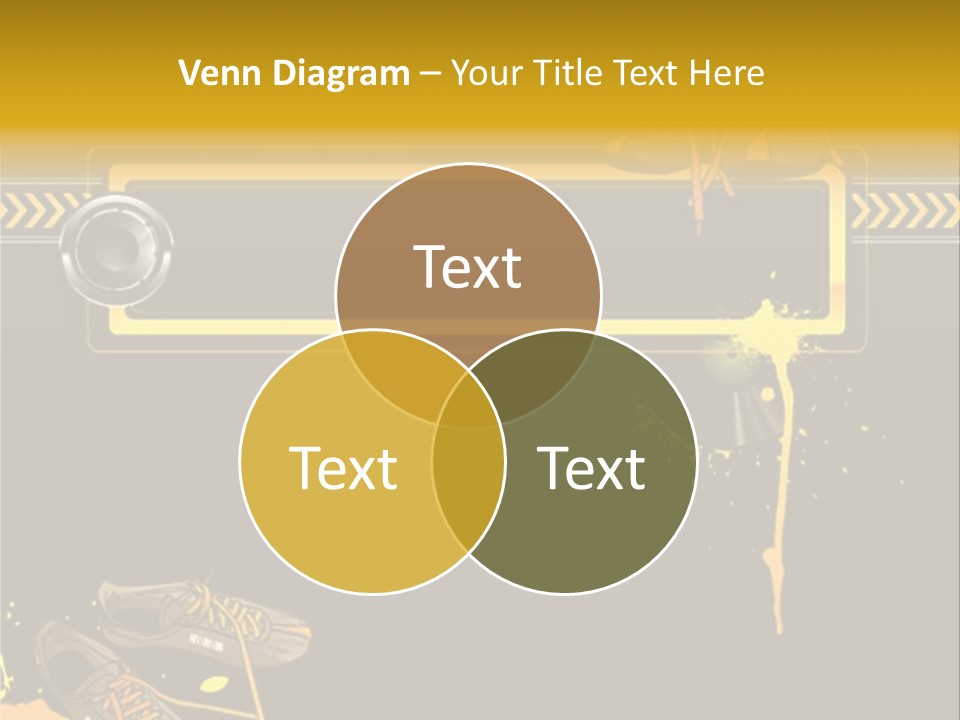 Stains Street Sneakers PowerPoint Template